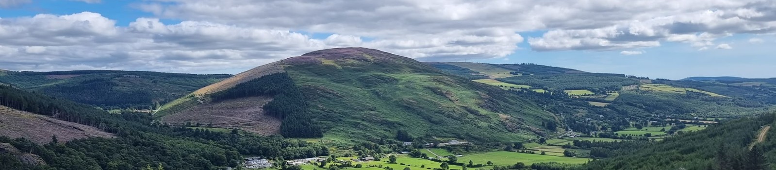 Glacial valley landscape in Wicklow